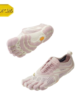 Vibram五指鞋VRUN粉色女赤足训练健身鞋专业马拉松跑步中高五趾鞋