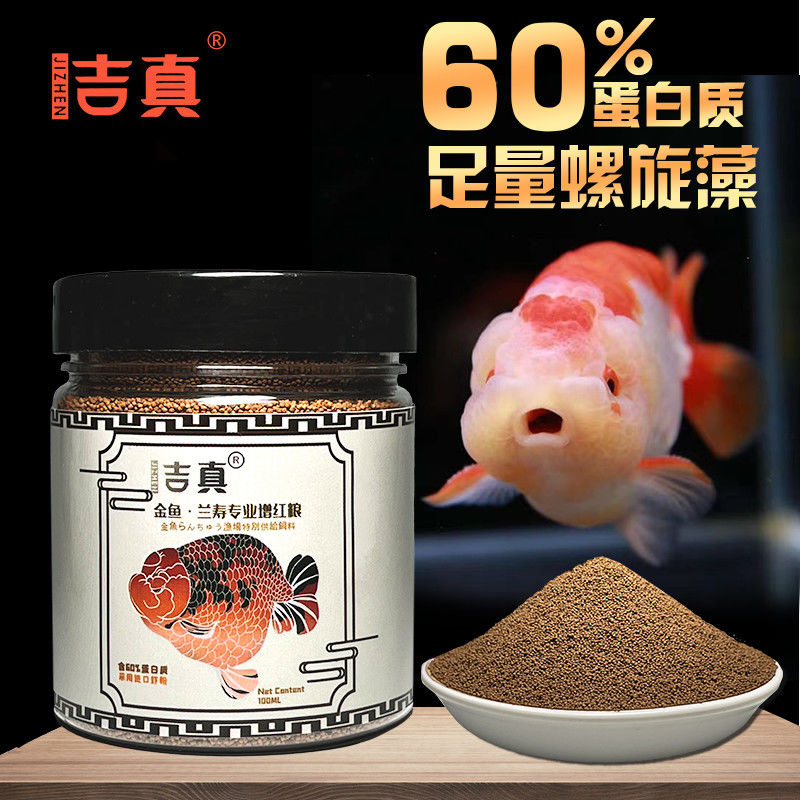 兰寿金鱼饲料泰狮锦鲤高蛋白鱼粮 下沉型增色增体虾青素鱼食