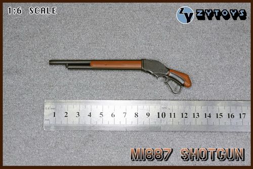 塑料散弹枪兵人静态模型现货