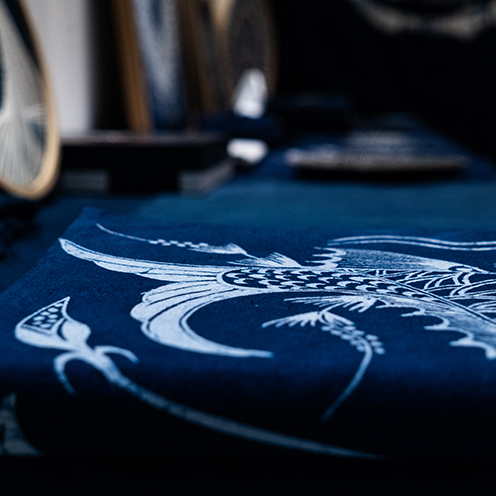 绀蓝蓝染 植物染 扎染蜡染 家居 文创 装饰品定制专用链接