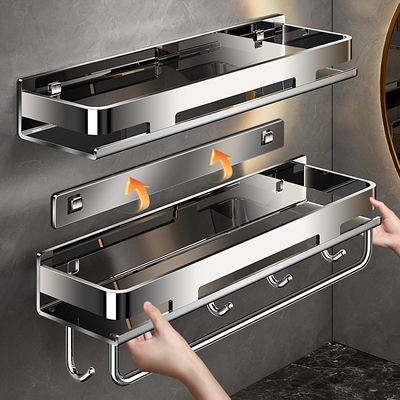 304不锈钢浴室置物架壁挂式
