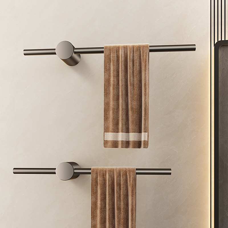 轻奢304不锈钢毛巾架免打孔2024新款高端极简卫生间置物架一体,家装主材,毛巾杆/毛巾挂,淘宝优惠券,粉丝福利购,淘宝优惠卷