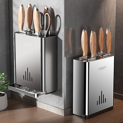 厨房304不锈钢刀架置物架