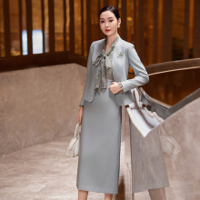 2025秋季新款西装连衣裙两件套女时尚气质女神范职业修身套装裙子