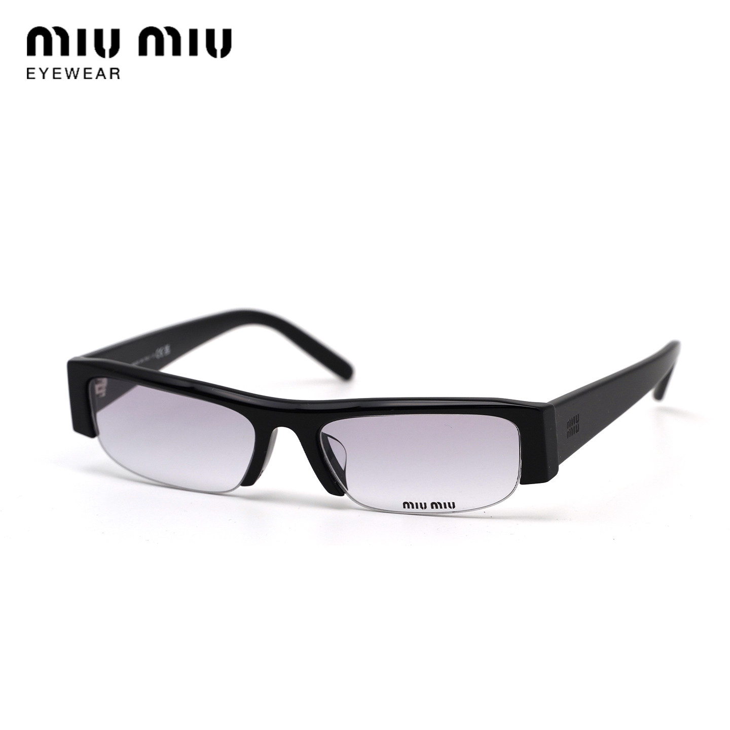 MiuMiu/缪缪0MU B07SF半框板材光学近视眼镜框女款眼镜架可配度数