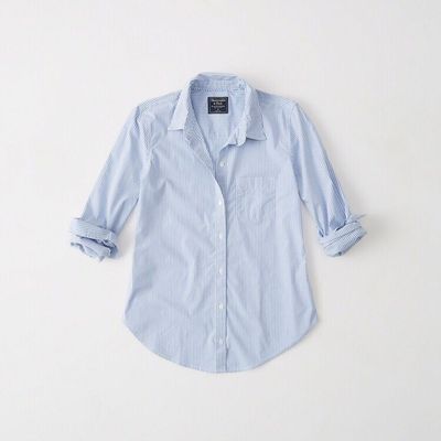 AF海鸥纯色长袖百搭春夏秋衬衫