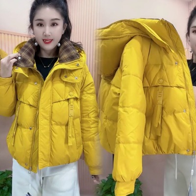 连帽小个子高级感鸭绒外套面包服