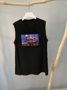 情侣款 升冠促销 女装 背心夏季 黑色无袖