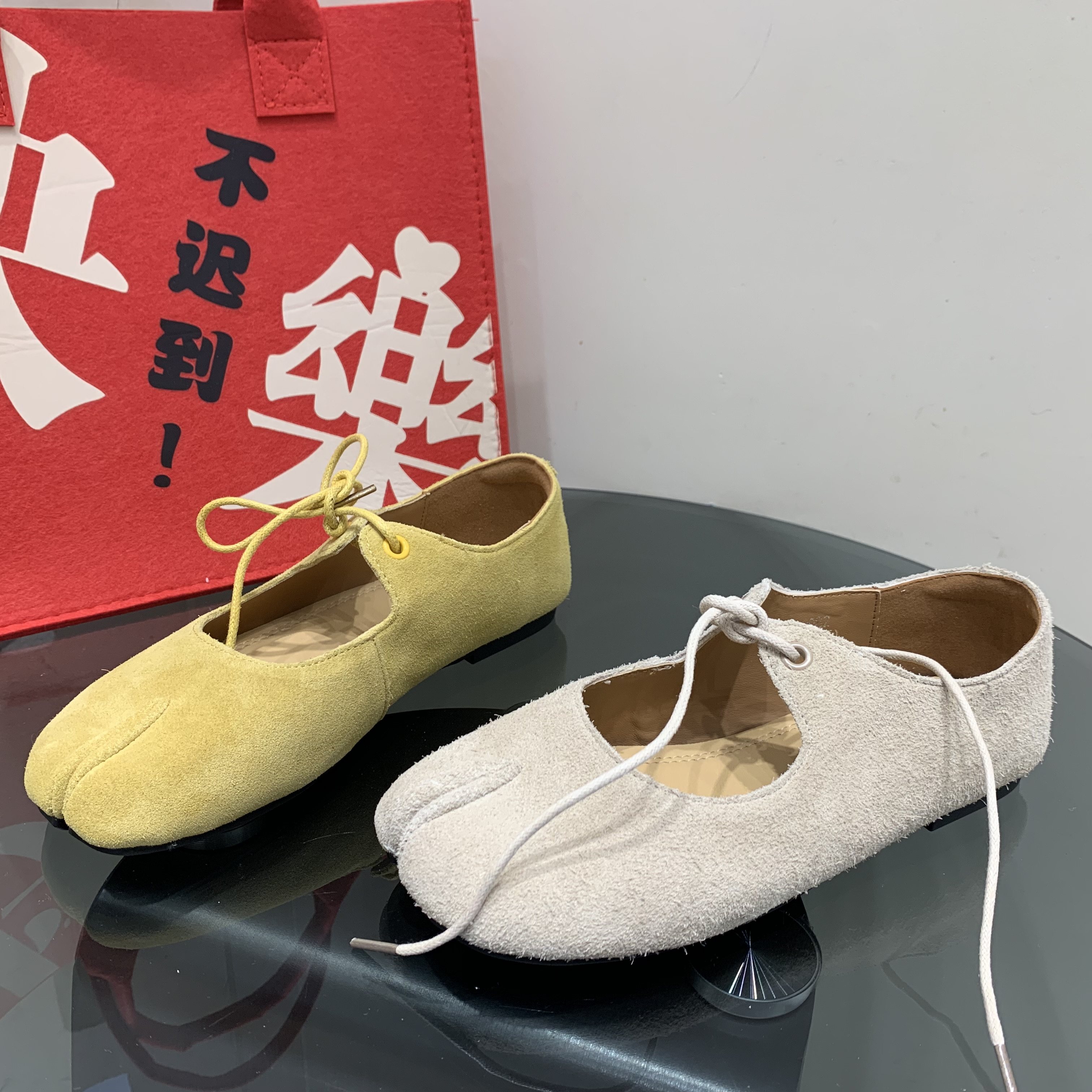 法式复古蝴蝶结玛丽珍鞋女2026春季新款真皮浅口平底芭蕾舞鞋单鞋,女鞋,时尚芭蕾鞋,淘宝优惠券,粉丝福利购,淘宝优惠卷