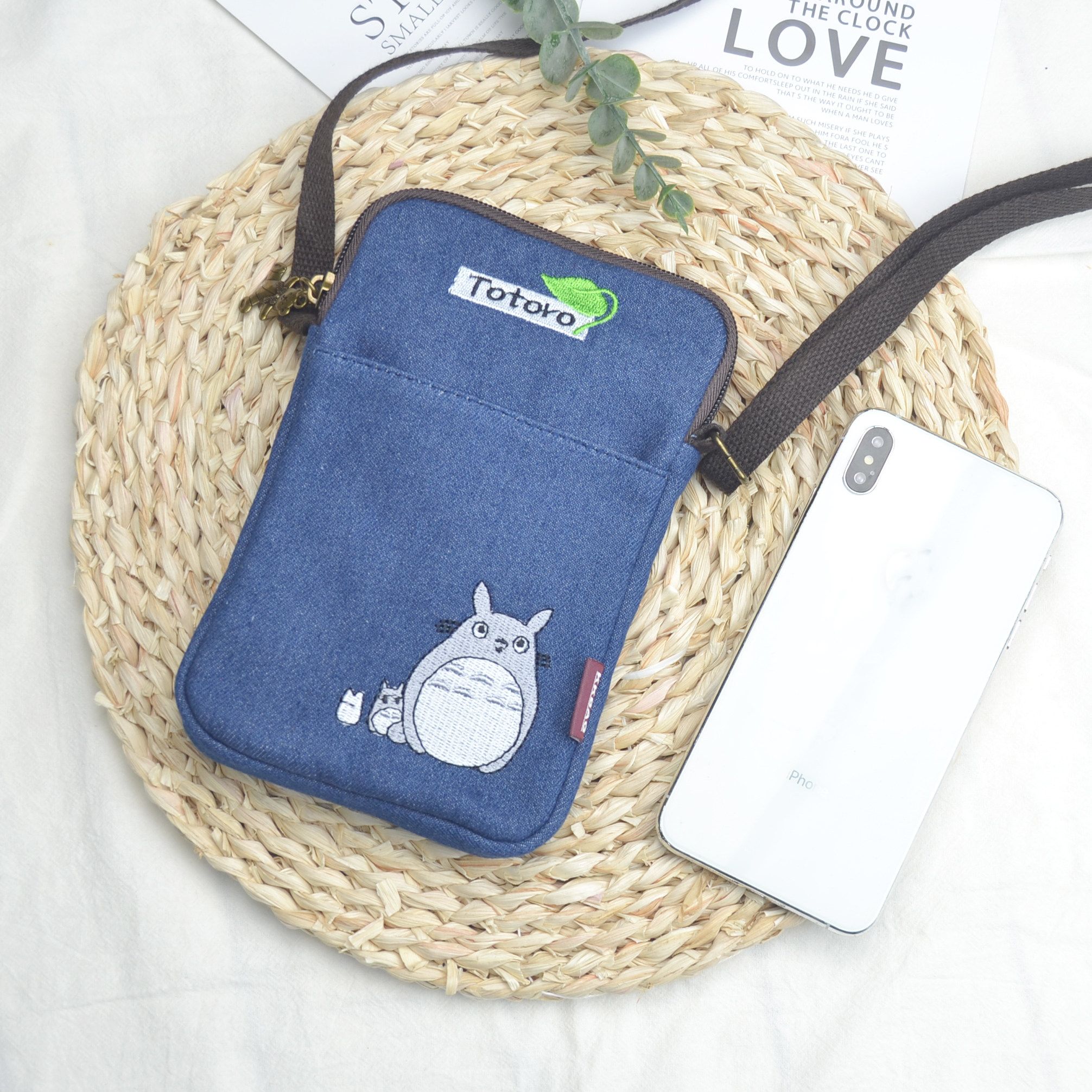 手机包女斜挎2025新款学生帆布零钱手机小挎包收纳包轻便迷你小包