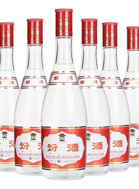 山西杏花村汾酒42度红盖汾酒475ml*6六瓶玻汾清香型白酒(副链接)