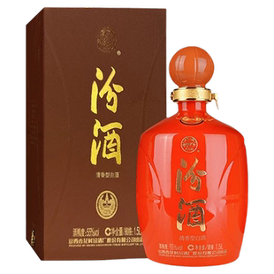 1坛礼盒装 山西杏花村汾酒55度职业篮球俱乐部1.5L 白酒 2018年