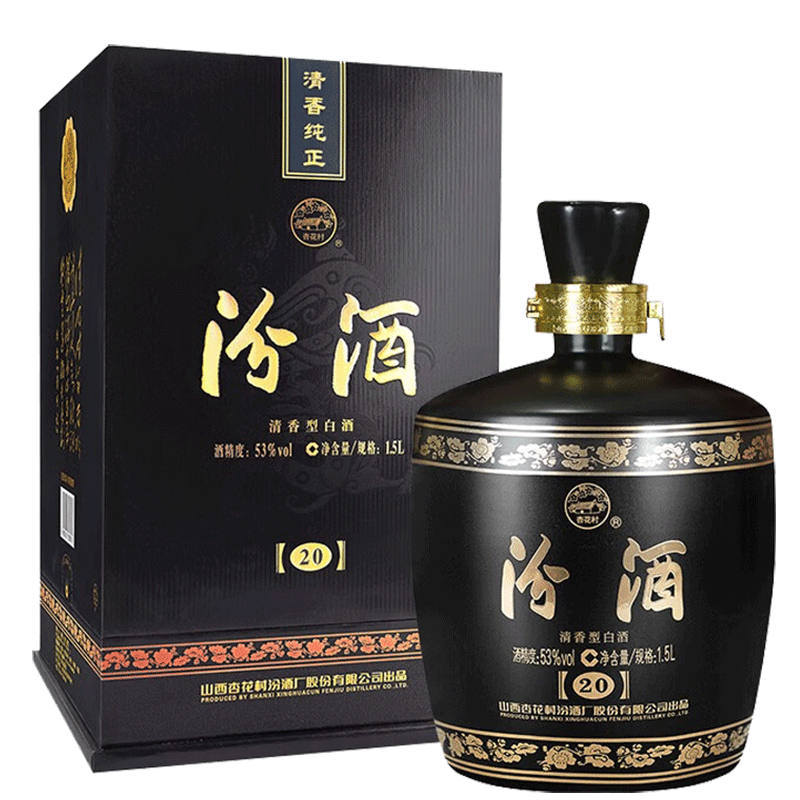 汾酒53度黑坛201.5L白酒