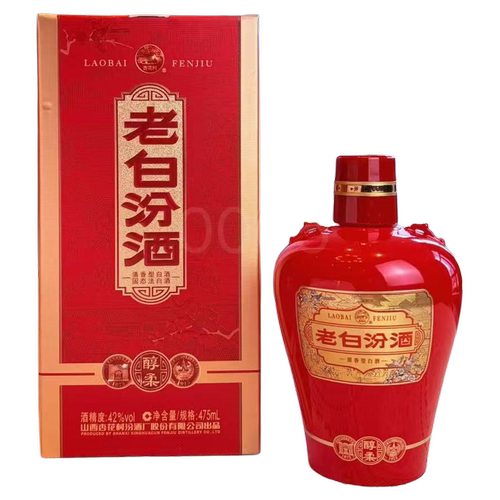42度新醇柔老白汾酒475ml*1盒