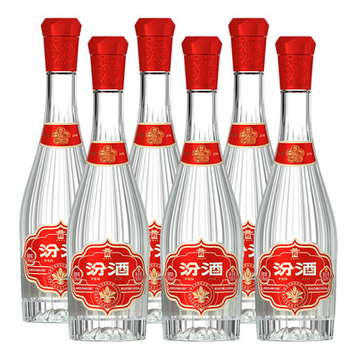 汾酒53度献礼版玻汾500ml*6白酒