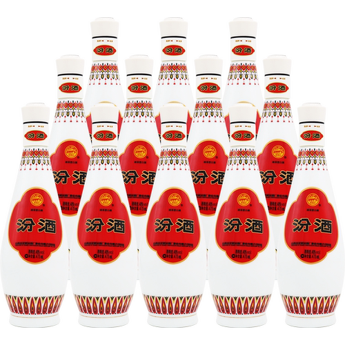 杏花村48度乳玻475ml*12瓶汾酒