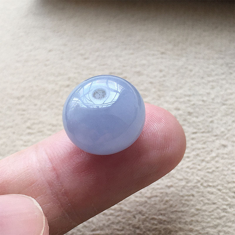 缅甸翡翠冰种紫罗兰多宝珠路路通吊坠老种a货冰浓紫玉手串珠配珠