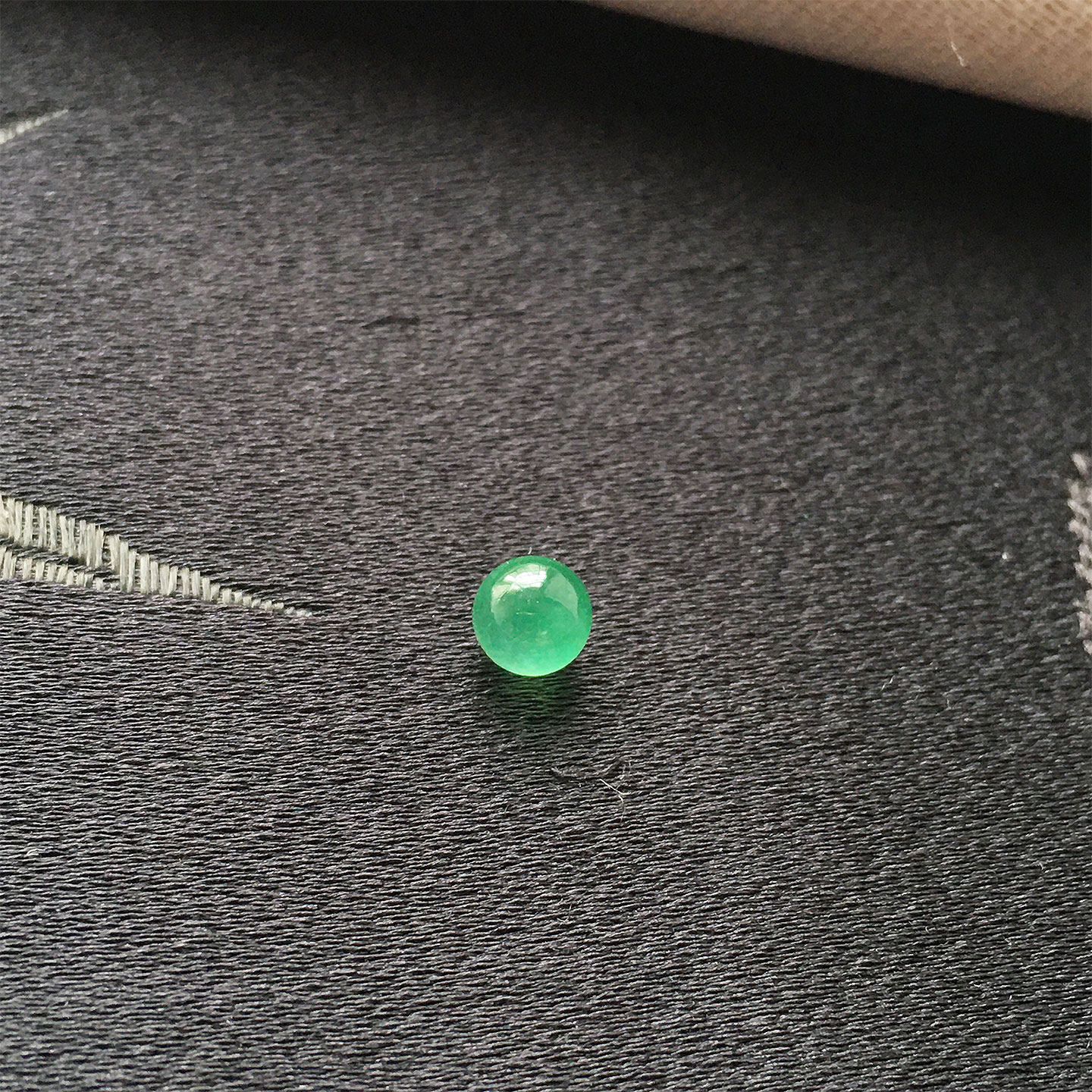 冰种翠绿色玉珠子单珠配珠