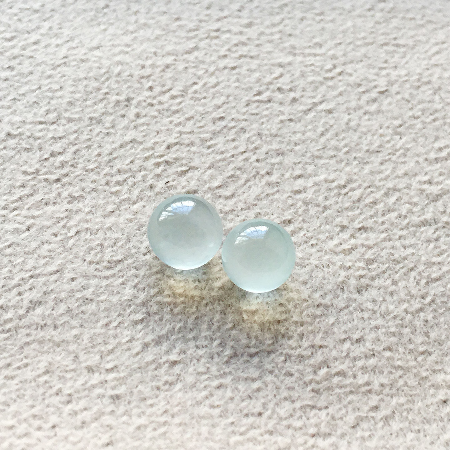 冰种A货老坑浅绿翡翠圆珠6mm