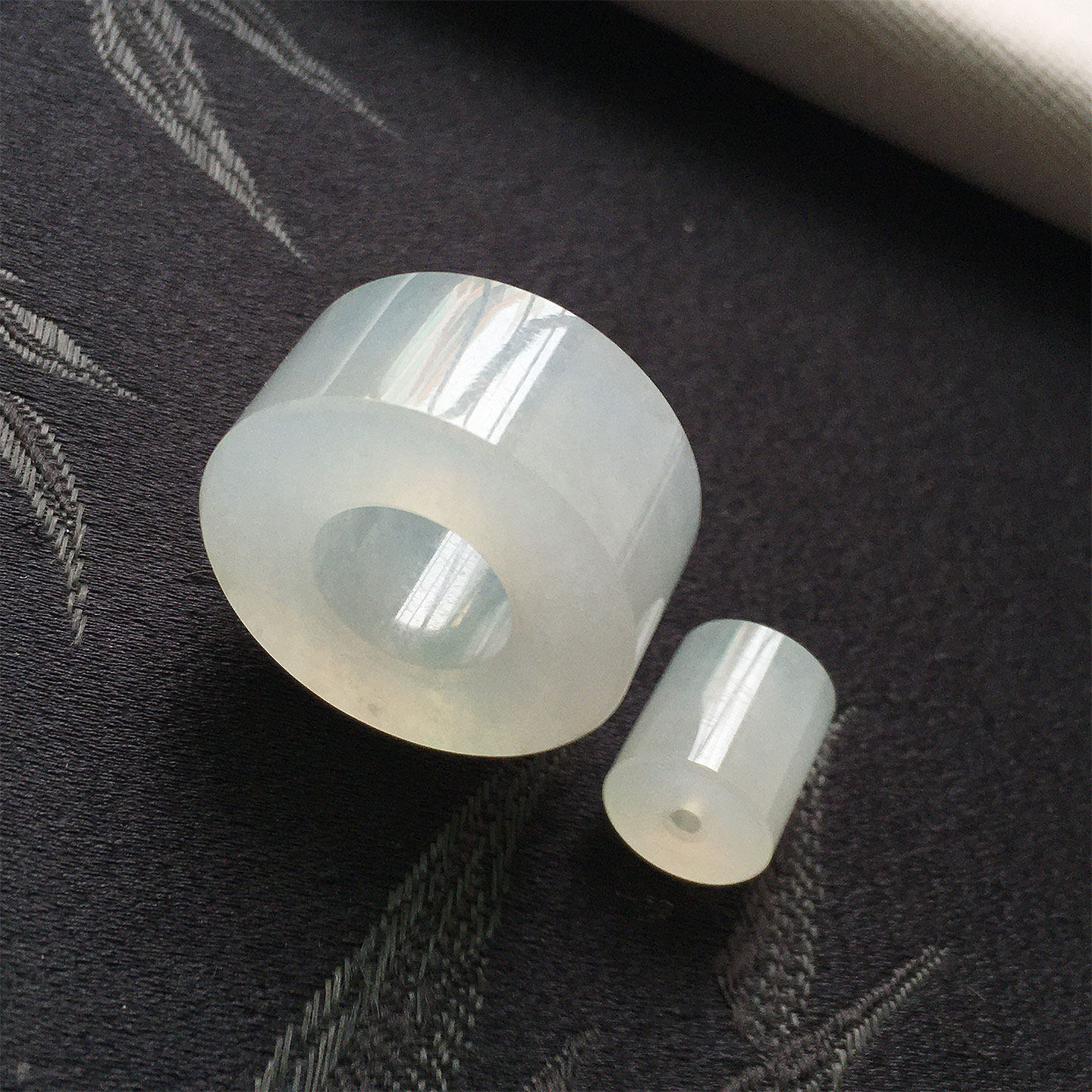 缅甸翡翠冰种纯净玉路路通吊坠老种a货冰透水润转运珠挂件两件套