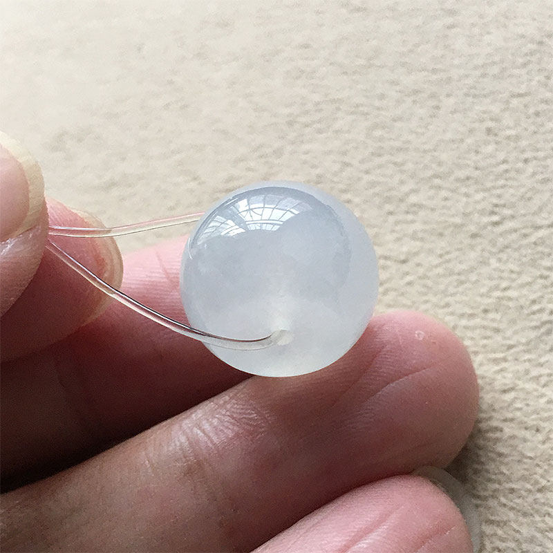 冰透水润玉冰转运珠挂件桶珠