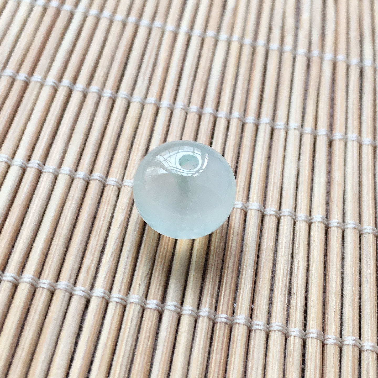 冰透水润木那种玉单珠配珠