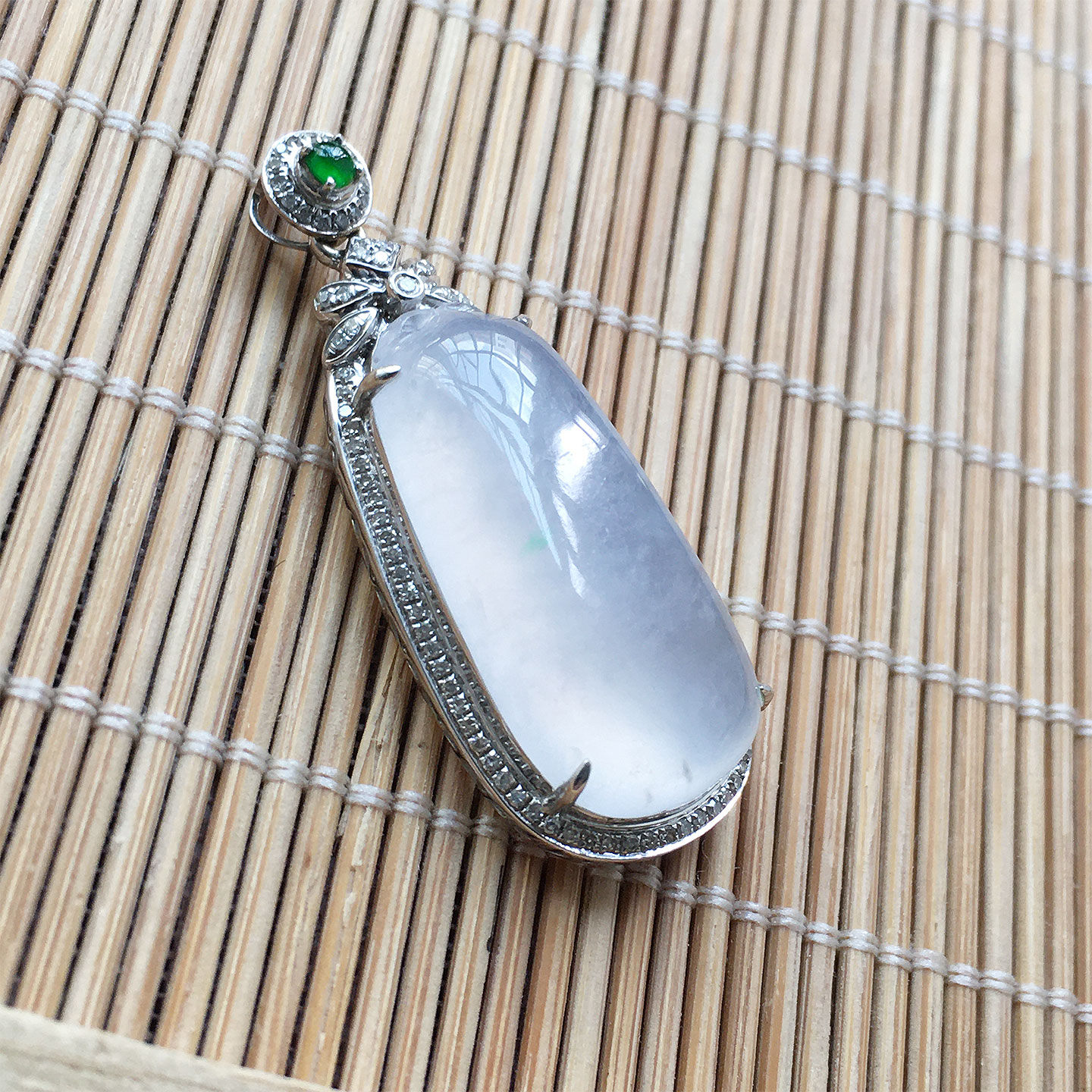冰透水润玉瓜18K金挂件女款瓜