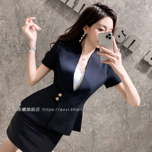 高端职业装西装套装女正装夏季气质女神范经理工装西服外套工作服