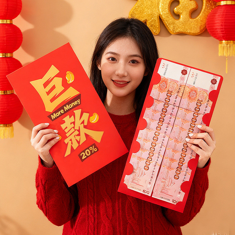 2026马年新年超大红包高档网红仪式感压岁钱包送女友礼物利是封