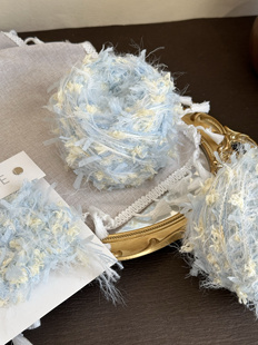 手混线【奶油布丁】围巾线diy围脖钩织帽子秋冬季送女友闺蜜毛线