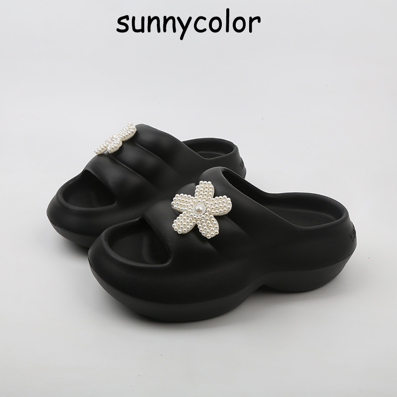 SUNNYCOLOR厚底7CM踩屎感凉拖鞋