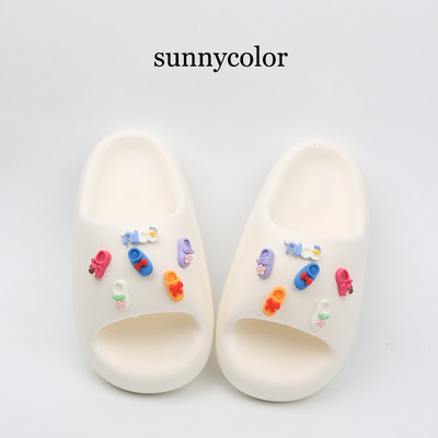 SUNNYCOLOR厚底卡通踩屎感凉拖鞋