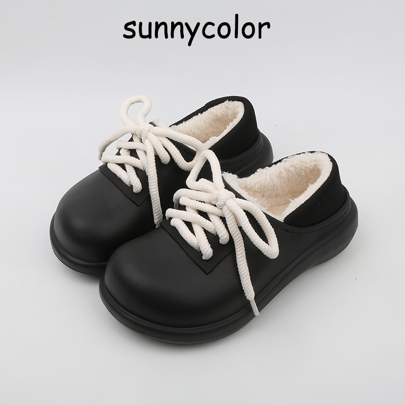 SUNNYCOLOR情侣时尚潮流大头棉鞋