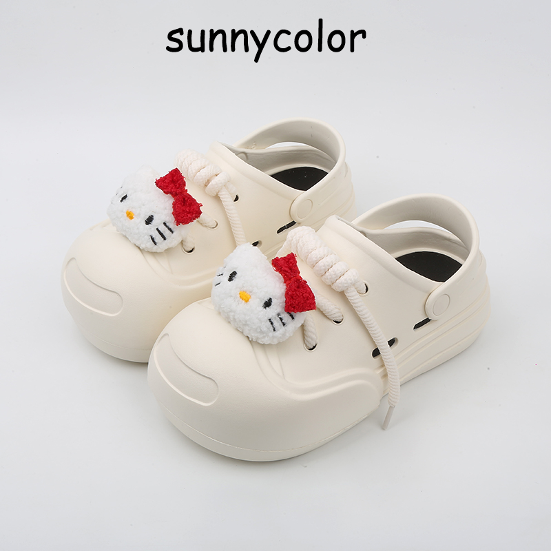 SUNNYCOLOR可爱少女心厚底洞洞鞋