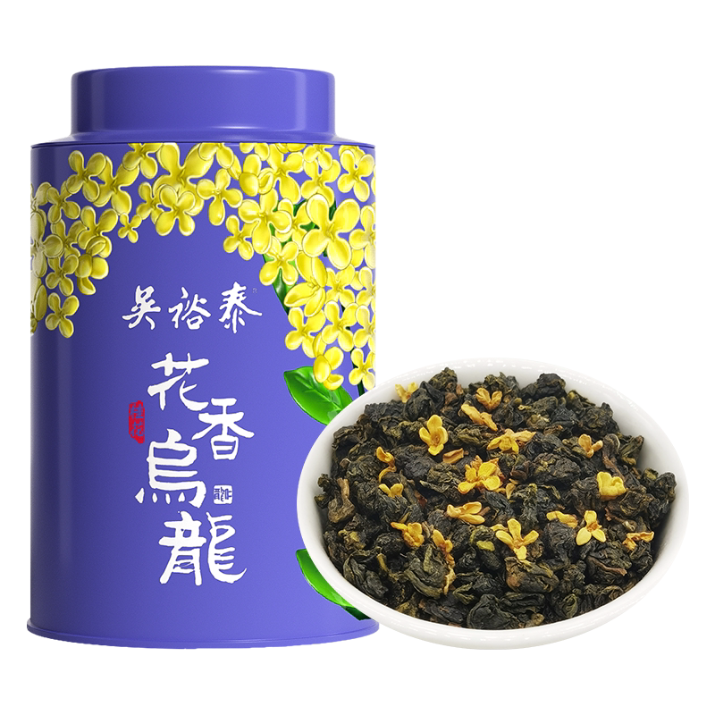 吴裕泰中华老字号桂花乌龙茶铁观音茶桂花香乌龙茶浓香罐装