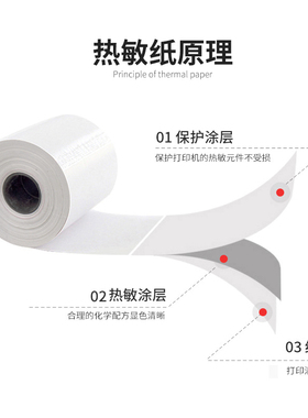 热敏纸57X30x40x43x50mm收银纸57x50打印纸58mm超市餐厅外卖小票