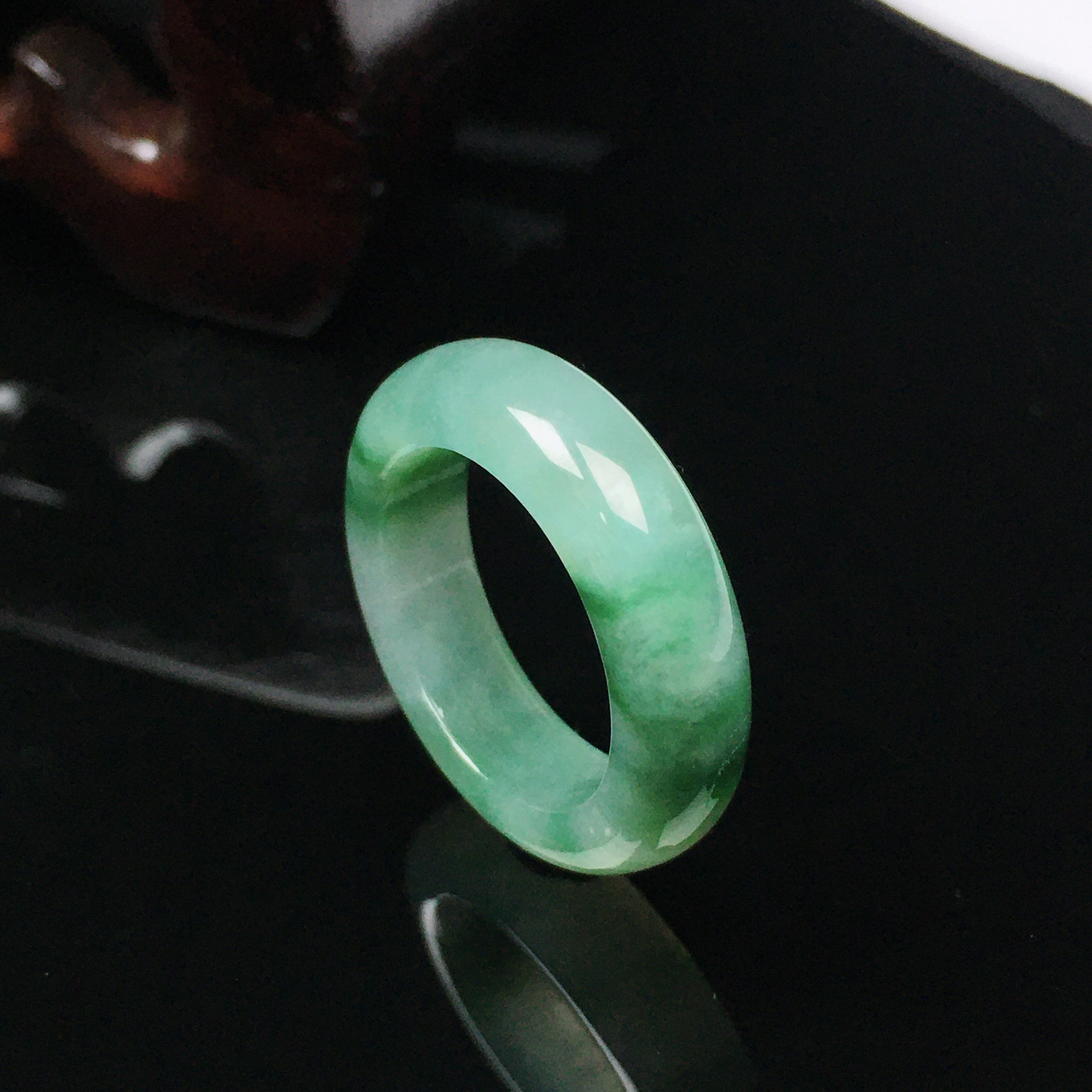 缅甸天然翡翠A货精美水润飘花戒指戒圈,珠宝/钻石/翡翠,戒指/指环,淘宝优惠券,粉丝福利购,淘宝优惠卷