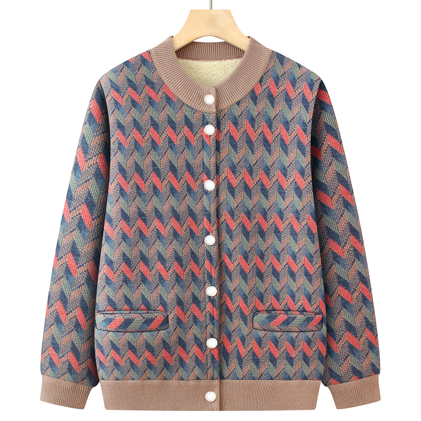 中老年人女装宽松毛衣