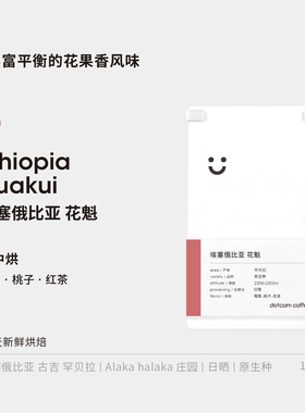 dotcom coffee花魁埃塞俄比亚罕贝拉日晒原生种中浅烘手冲咖啡豆