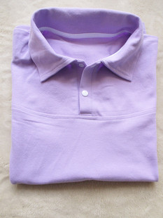 新秀琪通 夏季淡紫色纯色体恤衫短袖 清华附小同款校服班服透气