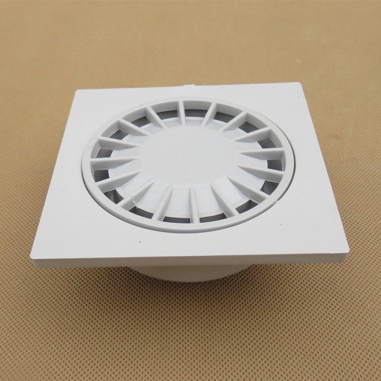 pvc塑料防臭式普通地漏 方形地漏9.5X9.5厘米