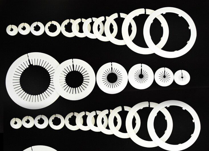 暖气管道防护圈护盖塑料管消防管道pvc排水管装饰盖空调洞装饰圈