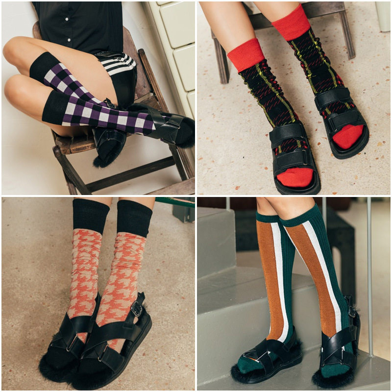 2019春秋新款女士堆堆袜日系学院风及膝袜复古森长筒网红潮小腿袜|ruв категории Женская одежда, брюки, рейтузы - от Buy2taobao.com для оказания профессиональной услуги покупки агента Taobao