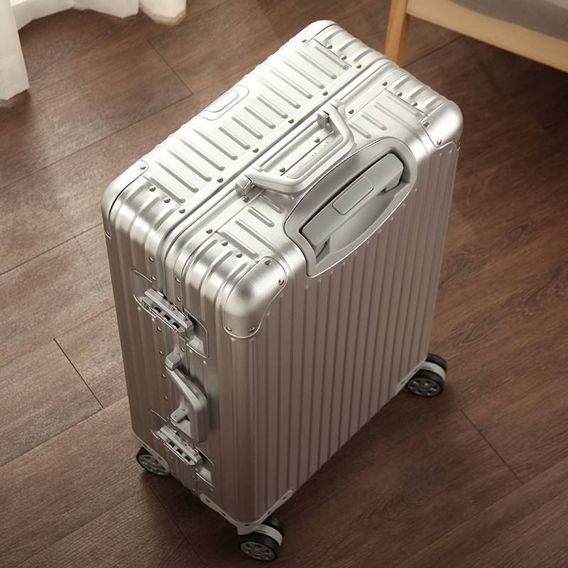 镁铝合金拉杆箱20寸登机箱旅行箱28寸平湖行李箱密:码箱锁扣箱包