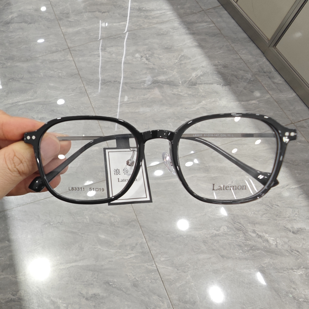 Latemon浪特梦新款时尚显瘦方框超轻眼镜可配近视眼镜架L83311