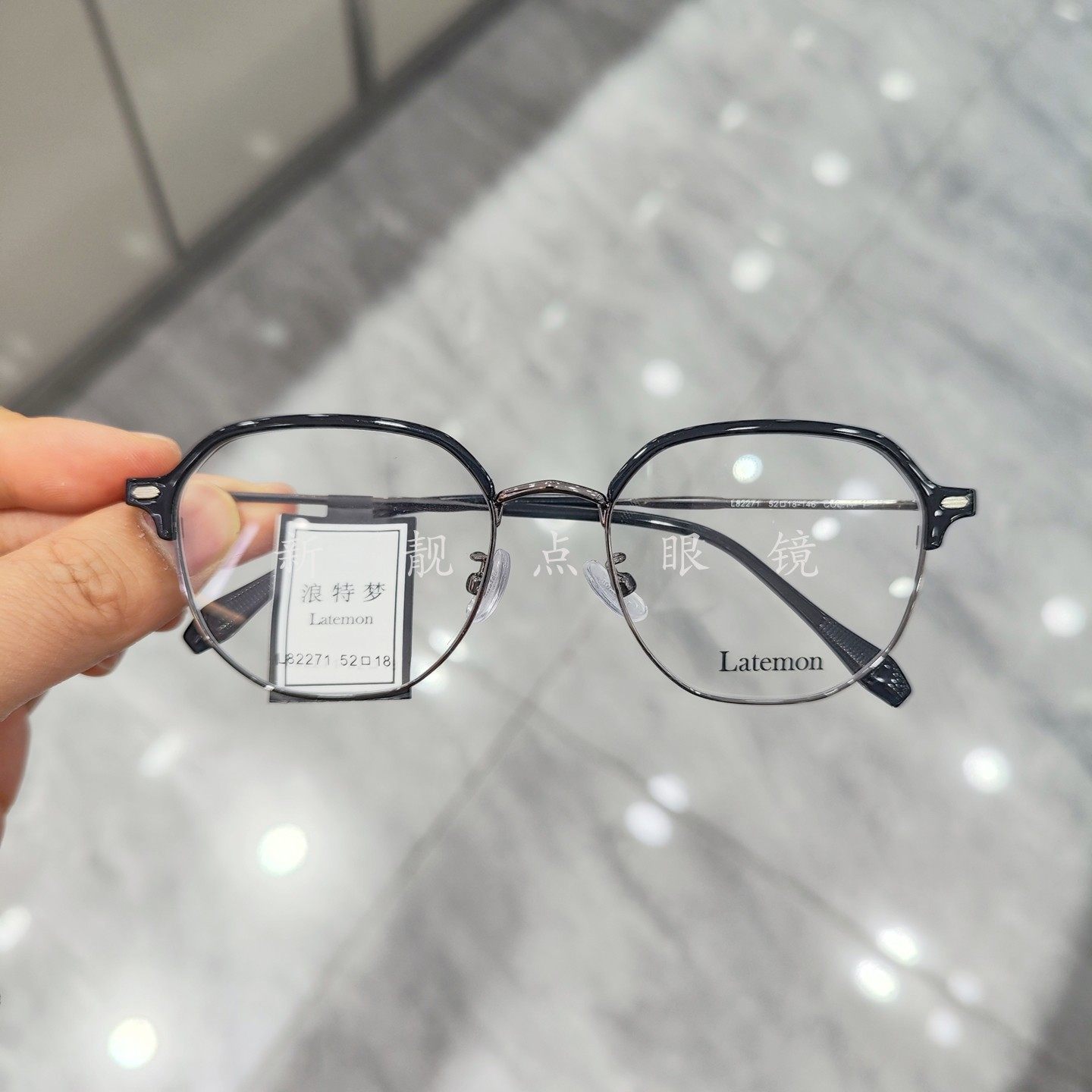 Latemon浪特梦眼镜框男女复古大脸半眉近视眼镜架可配度数L82271,ZIPPO/瑞士军刀/眼镜,眼镜架,淘宝优惠券,粉丝福利购,淘宝优惠卷