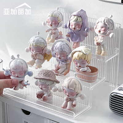 阶梯式盲盒手办收纳展示架