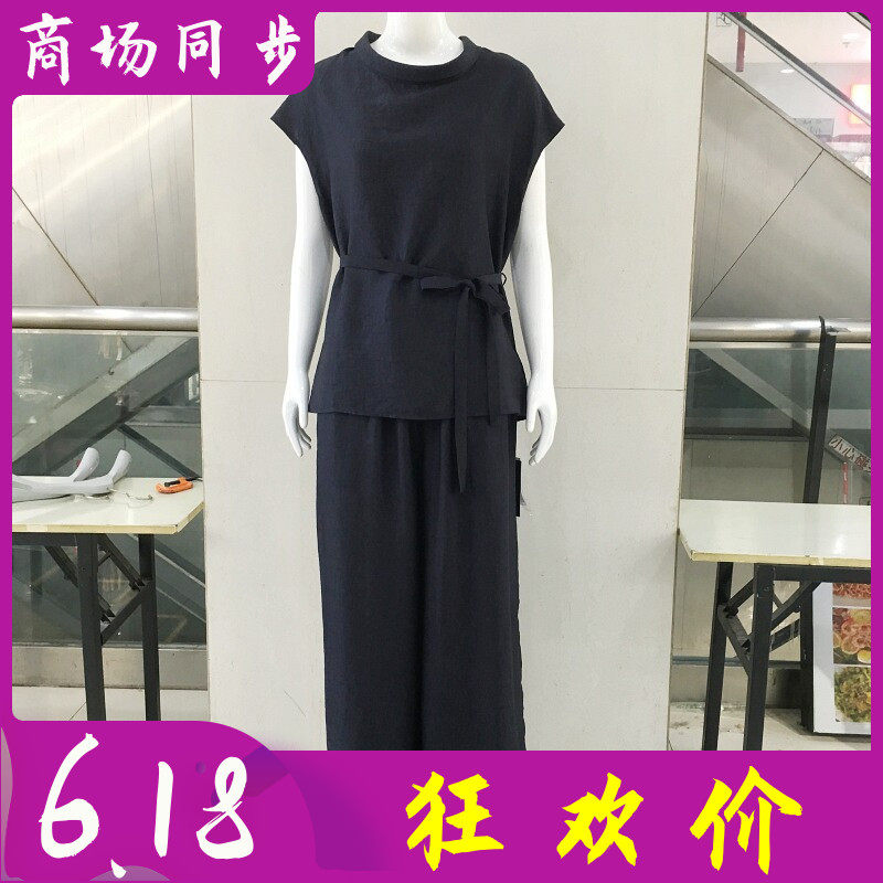 古玉轩8851 中年莱赛尔短袖套裤女夏季新款韩版洋气妈妈两件套装