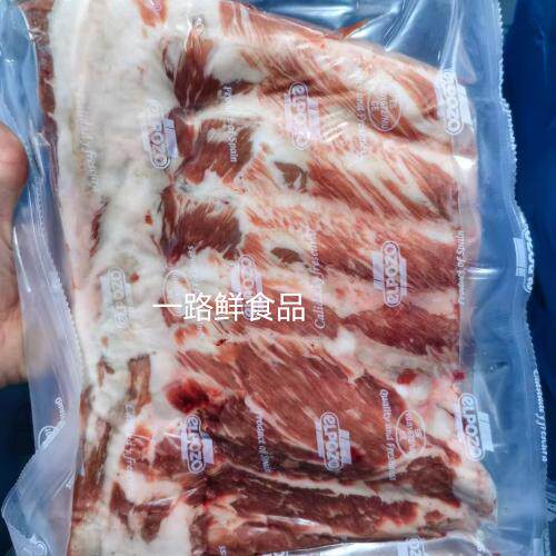 西班牙eLpozo伊比利亚黑猪肋排橡果猪肋排西班牙1672排骨称重出售图片