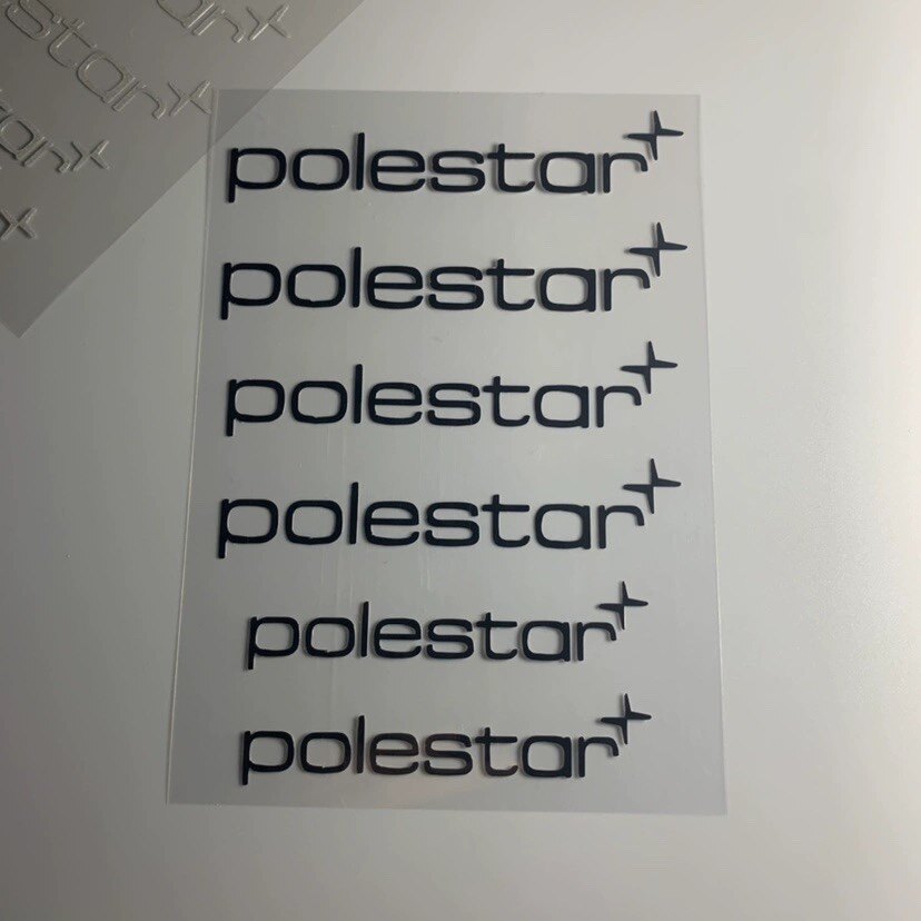 polestar车贴纸北极星贴
